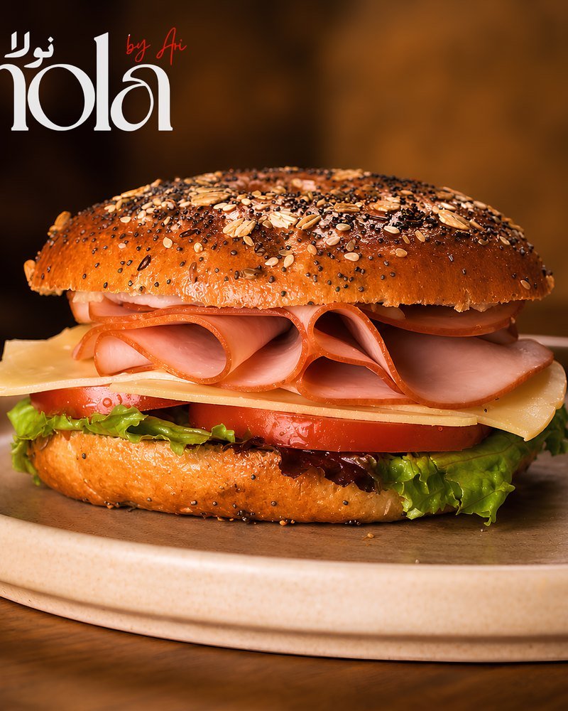 Bagel charcuterie et fromage de Nola by Ari